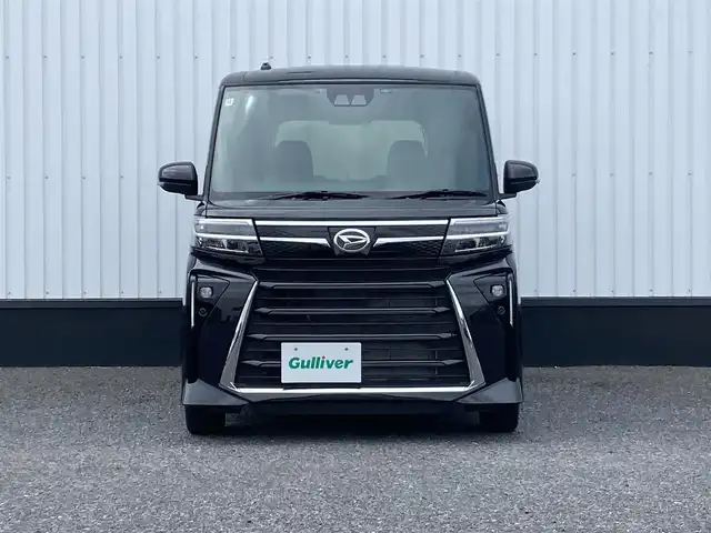 ダイハツ タント カスタム X 千葉県 2024(令6)年 0.1万km未満 ブラックマイカメタリック 社外SD7インチナビ/(TV/AM/FM/フルセグTV/Bluetooth )/バックカメラ/衝突被害軽減システム/両側パワースライドドア/横滑り防止装置/ETC/ドライブレコーダー/LEDヘッドライト/フォグランプ/オートライト/ウィンカーミラー/電動格納ミラー/純正14　インチAW/シートヒーター/シートリフター/プッシュスタート/スマートキー/スペアキー/取扱説明書/保証書