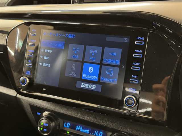 トヨタ ハイラックス Z GRスポーツ 群馬県 2022(令4)年 3.9万km スーパーホワイトⅡ プリクラッシュセーフティ/純正ディスプレイオーディオ（ナビ機能付き）/　　BT/USB/Miracast/パノラミックビューモニター/レーダークルーズコントロール/ダウンヒルアシストコントロール/LEDオートライト/ハーフレザーシート/パワーシート/純正18インチAW/コーナーセンサー/レーンアシスト/パワーヒート/パドルシフト/ステアリングスイッチ/アイドリングストップ/横滑り防止装置/サイド・カーテンエアバッグ/スマートキー/ETC2.0/4WD