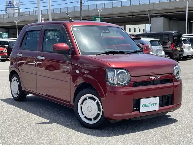 ダイハツ ミラ トコット X SA Ⅲ 石川県 2019(平31)年 3.7万km ファイアークォーツレッドM スマートアシスト/純正メモリーナビ/フルセグTV/バックカメラ/LEDヘッドライト/スマートキー/プッシュスタート/電動ミラー/コーナーセンサー