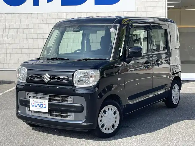 スズキ スペーシア HYBRID G 佐賀県 2018(平30)年 11.7万km ブルーイッシュブラックパール3 （株)IDOMが運営する【じしゃロン佐賀店】の自社ローン専用車両になります。/こちらは現金またはオートローンご利用時の価格です。自社ローンご希望の方は別途その旨お申付け下さい/禁煙車/社外CDデッキ/  CD/AM/FM/USB/スズキセーフティサポート/デュアルカメラブレーキサポート/車線逸脱警報機能/先行車発進お知らせ機能/誤発進抑制機能/前後コーナーセンサー/社外ETC/純正フロアマット/ドアバイザー/ヘッドライトレベライザー