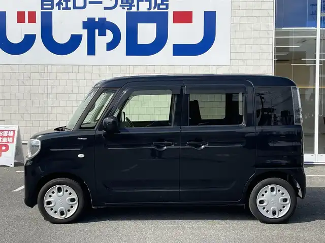 スズキ スペーシア HYBRID G 佐賀県 2018(平30)年 11.7万km ブルーイッシュブラックパール3 （株)IDOMが運営する【じしゃロン佐賀店】の自社ローン専用車両になります。/こちらは現金またはオートローンご利用時の価格です。自社ローンご希望の方は別途その旨お申付け下さい/禁煙車/社外CDデッキ/  CD/AM/FM/USB/スズキセーフティサポート/デュアルカメラブレーキサポート/車線逸脱警報機能/先行車発進お知らせ機能/誤発進抑制機能/前後コーナーセンサー/社外ETC/純正フロアマット/ドアバイザー/ヘッドライトレベライザー
