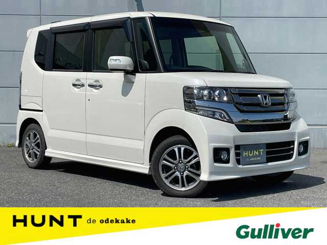 ホンダ Ｎ ＢＯＸ カスタム G Lパッケージ 千葉県 2016(平28)年 6万km プレミアムホワイトパールⅡ 純正7インチナビ/Bluetooth/バックカメラ/フルセグTV/ETC/両側パワースライドドア/ドアバイザー/ウィンカーミラー/オートミラー/ステアリングスイッチ/純正フロアマット/HID
