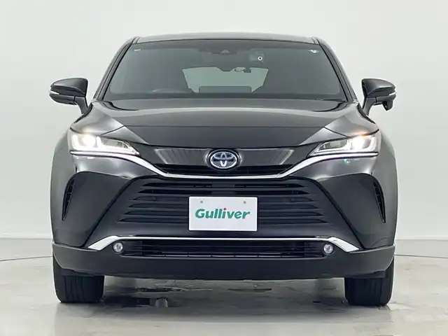 トヨタ ハリアー ハイブリッド G 岐阜県 2021(令3)年 4.6万km ブラック 純正8インチディスプレイオーディオ/（AM/FM/Bluetooth）/バックカメラ/レーダークルーズコントロール/パワーバックドア/ハーフレザーシート/オートハイビーム/ステアリングスイッチ/LEDライト/運転席パワーシート/ビルトインETC/スマートキー/プッシュスタート