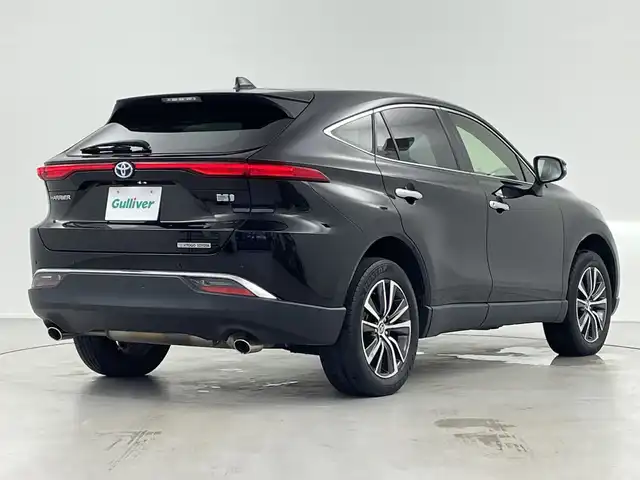 トヨタ ハリアー ハイブリッド G 岐阜県 2021(令3)年 4.6万km ブラック 純正8インチディスプレイオーディオ/（AM/FM/Bluetooth）/バックカメラ/レーダークルーズコントロール/パワーバックドア/ハーフレザーシート/オートハイビーム/ステアリングスイッチ/LEDライト/運転席パワーシート/ビルトインETC/スマートキー/プッシュスタート