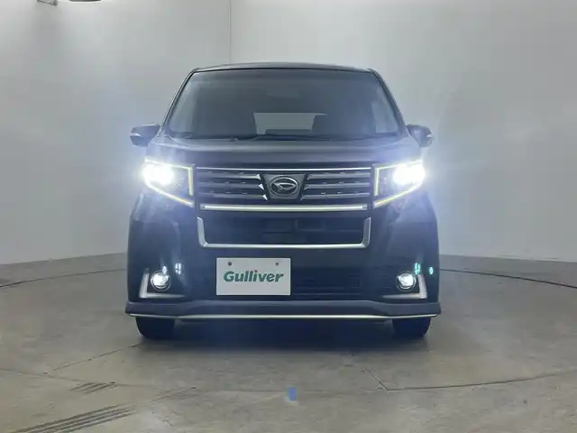 ダイハツ ムーヴ カスタム X ハイパー SA 岡山県 2015(平27)年 8.7万km メテオライトグレーイリュージョナルP メモリナビ/【CD/TV】/型番:MDV-L301/バックカメラ/LEDヘッドライト/スマートキー×2/プッシュスタート/ETC/純正フロアマット/純正14インチアルミホイール/オートライト　/フォグランプ/アイドリングストップ/横滑り防止装置/禁煙車/保証書/取扱説明書/ナビ取扱説明書