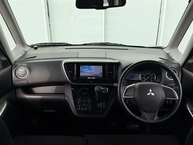 三菱 ｅＫスペース カスタムT e－アシスト 神奈川県 2015(平27)年 7.1万km ショコラブラウンP ・ターボ　/・衝突軽減ブレーキ　/・両側パワースライドドア　/・社外ナビＴＶ（Ｂｌｕｔｏｏｔｈ／ＤＶＤ／ＳＤ／フルセグ）/・バックカメラ　/・後席サーキュレーター　/・後席サンシェード/・純正ＬＥＤヘッドライト　/・スマートキー