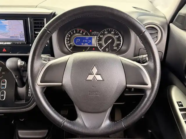 三菱 ｅＫスペース カスタムT e－アシスト 神奈川県 2015(平27)年 7.1万km ショコラブラウンP ・ターボ　/・衝突軽減ブレーキ　/・両側パワースライドドア　/・社外ナビＴＶ（Ｂｌｕｔｏｏｔｈ／ＤＶＤ／ＳＤ／フルセグ）/・バックカメラ　/・後席サーキュレーター　/・後席サンシェード/・純正ＬＥＤヘッドライト　/・スマートキー
