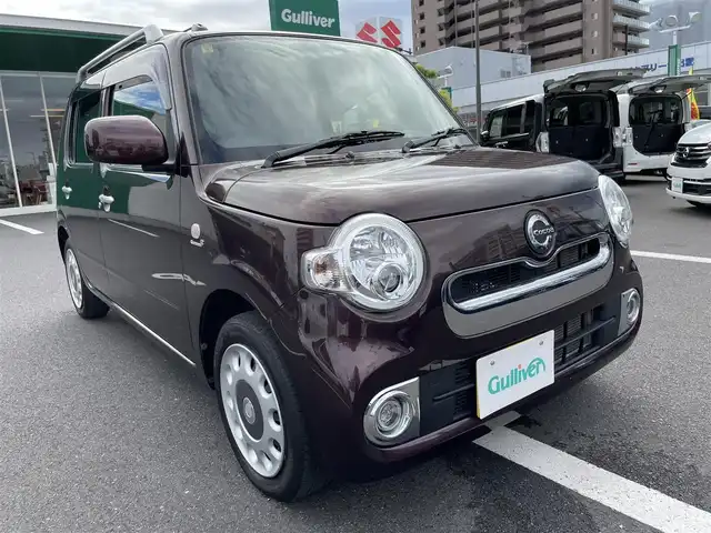 ダイハツ ミラ ココア プラスX 徳島県 2014(平26)年 4万km プラムブラウンクリスタルマイカ 純正ＣＤオーディオ/ＬＥＤヘットライト/スマートキー/フォグライト/ルーフレール/アイドリングストップ/電動格納ミラー/オートエアコン/フロアマット/ドアバイザー