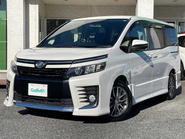 トヨタ ヴォクシー ZS 千葉県 2014(平26)年 8.1万km ホワイトパールクリスタルシャイン 両側パワースライドドア/社外ナビ（NSZT-Y62G）/　CD/DVD/Bluetooth/フルセグ/バックカメラ/ETC/LEDオートライト/フォグライト/16インチアルミホイール/ロールサンシェード/ウィンカーミラー/スペアキー/ワンオーナー
