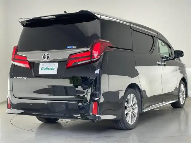 トヨタ アルファード S タイプゴールド 愛知県 2021(令3)年 6.8万km ブラック 純正ＤＡナビ　フルセグＴＶ　Ｂｌｕｅｔｏｏｔｈ　純正１２．１型後席モニター　デジタルインナーミラー　バックカメラ　ＢＳＭ　ハーフレザー　両側パワースライドドア　ハーフレザー　衝突軽減　追従クルコン　コーナーセンサー　AC100V電源　純正ドラレコ　キャンセラー　スペアタイヤ　LEDオートライト　フォグランプ　オットマン　パワーバックドア　保証書　取説　ワンオナ　禁煙車