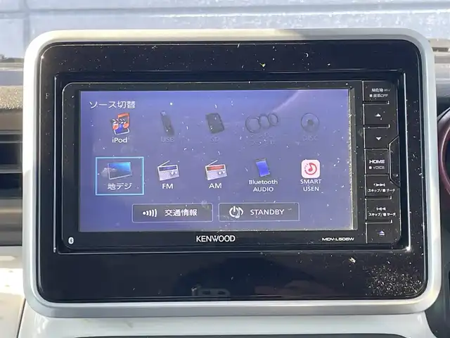 スズキ スペーシア HYBRID X 千葉県 2018(平30)年 4.7万km ピンク 社外７インチナビ/フルセグＴＶ/両側パワスラ/ＢＬＵＥＴＯＯＴＨ/前席シートヒーター/オートライト/スマートキー/ＬＥＤヘッドライト/純正アルミホイール/衝突軽減ブレーキ/アイドリングストップ