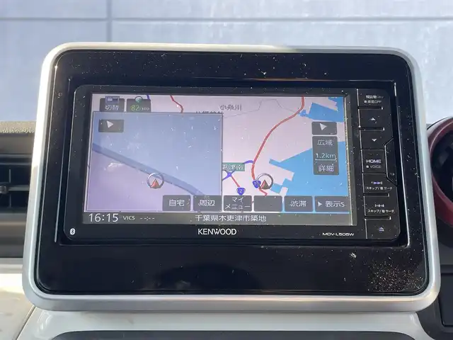 スズキ スペーシア HYBRID X 千葉県 2018(平30)年 4.7万km ピンク 社外７インチナビ/フルセグＴＶ/両側パワスラ/ＢＬＵＥＴＯＯＴＨ/前席シートヒーター/オートライト/スマートキー/ＬＥＤヘッドライト/純正アルミホイール/衝突軽減ブレーキ/アイドリングストップ