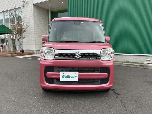 スズキ スペーシア HYBRID X 宮城県 2018(平30)年 4.7万km チアフルピンクM アップグレードパッケージ/・LEDヘッドランプ/LEDポジションランプ/・ウィンカーミラー/・14インチアルミホイール/＝＝＝/セーフティサポート/・デュアルセンサーブレーキサポート/・車線逸脱警報機能/・誤発進抑制機能/・後方誤発進抑制機能/・ふらつき警報機能/・ハイビームアシスト/・先行車発進お知らせ機能/・後退時ブレーキサポート/・リアパーキングセンサー/社外ナビ（MDV-L505W）/・CD/DVD/・Bluetooth/・フルセグTV/両側パワースライドドア/運転席席シートヒーター/オートライト/スマートキー＆プッシュスタート/スリムサーキュレーター/アイドリングストップ/電動格納ミラー/ドアバイザー/フロアマット/W/サイドエアバッグ