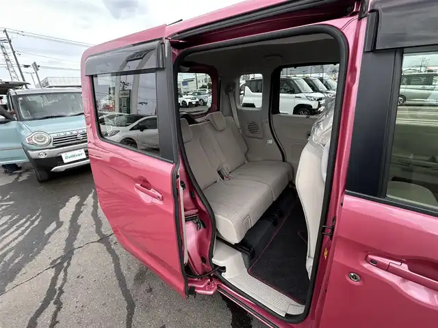 スズキ スペーシア HYBRID X 宮城県 2018(平30)年 4.7万km チアフルピンクM アップグレードパッケージ/・LEDヘッドランプ/LEDポジションランプ/・ウィンカーミラー/・14インチアルミホイール/＝＝＝/セーフティサポート/・デュアルセンサーブレーキサポート/・車線逸脱警報機能/・誤発進抑制機能/・後方誤発進抑制機能/・ふらつき警報機能/・ハイビームアシスト/・先行車発進お知らせ機能/・後退時ブレーキサポート/・リアパーキングセンサー/社外ナビ（MDV-L505W）/・CD/DVD/・Bluetooth/・フルセグTV/両側パワースライドドア/運転席席シートヒーター/オートライト/スマートキー＆プッシュスタート/スリムサーキュレーター/アイドリングストップ/電動格納ミラー/ドアバイザー/フロアマット/W/サイドエアバッグ