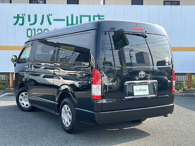 トヨタ ハイエース GL ロング 山口県 2018(平30)年 7.7万km ブラックマイカ 登録時走行距離/　【76360km】/ワンオーナー/保証書/取扱説明書/社外(carrozzeria)ディスプレイオーディオ/DVD/CD/Bluetooth/バックカメラ/片側パワースライドドア/LEDヘッドライト/フォグライト/オートライト/オートマチックハイビーム/ドアバイザー/電格ミラー