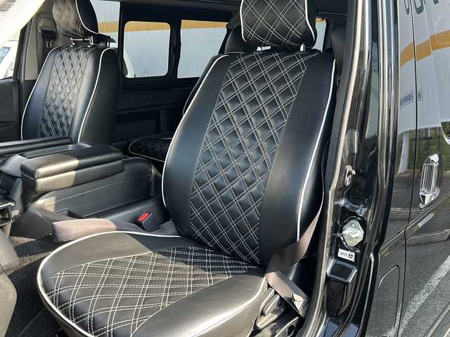 トヨタ ハイエース GL ロング 山口県 2018(平30)年 7.7万km ブラックマイカ 登録時走行距離/　【76360km】/ワンオーナー/保証書/取扱説明書/社外(carrozzeria)ディスプレイオーディオ/DVD/CD/Bluetooth/バックカメラ/片側パワースライドドア/LEDヘッドライト/フォグライト/オートライト/オートマチックハイビーム/ドアバイザー/電格ミラー