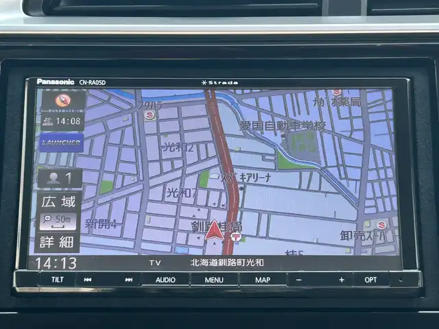 ホンダ フィット ハイブリット F 道東・釧路十勝 2017(平29)年 8.8万km プレミアムクリスタルレッドM 4WD/寒冷地仕様/ナビ　/　(AM/FM/CD/DVD/BT)/ビルトインETC/バックカメラ/社外15インチAW/純正フロアマット/ドアバイザー/アイドリングストップ/コーナーセンサー/オートライト/ライトレベライザー/フォグランプ/盗難防止装置/ABS/横滑り防止装置