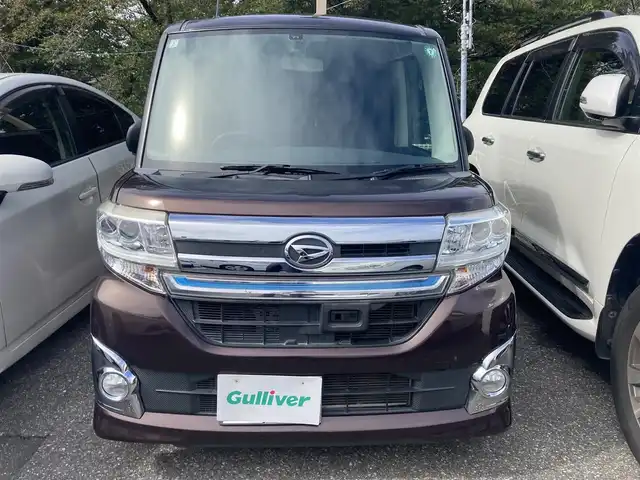 ダイハツ タント カスタム RS SA 千葉県 2015(平27)年 7.2万km プラムブラウンクリスタルマイカ 社外ナビ/プッシュスタート/オートライト/ETC/ドライブレコーダー