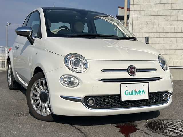 フィアット ５００ ツインエア ラウンジ 香川県 2020(令2)年 3.7万km 白 純正ナビ（BT)/ガラスルーフ/コーナーセンサー/ハロゲンヘッドライト/ETC/ターボ