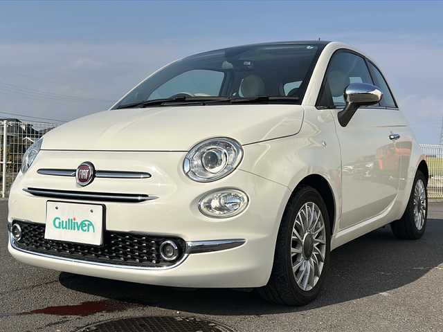 フィアット ５００ ツインエア ラウンジ 香川県 2020(令2)年 3.7万km 白 純正ナビ（BT)/ガラスルーフ/コーナーセンサー/ハロゲンヘッドライト/ETC/ターボ