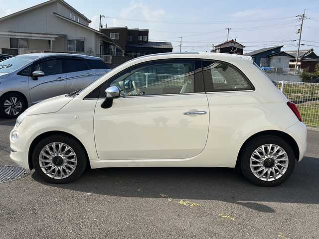 フィアット ５００ ツインエア ラウンジ 香川県 2020(令2)年 3.7万km 白 純正ナビ（BT)/ガラスルーフ/コーナーセンサー/ハロゲンヘッドライト/ETC/ターボ