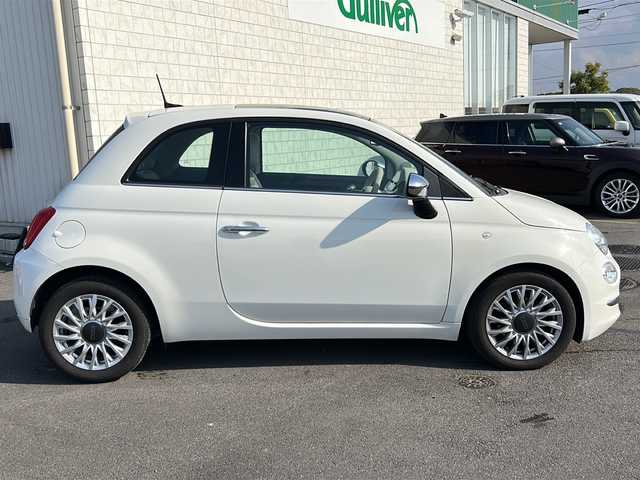 フィアット ５００ ツインエア ラウンジ 香川県 2020(令2)年 3.7万km 白 純正ナビ（BT)/ガラスルーフ/コーナーセンサー/ハロゲンヘッドライト/ETC/ターボ