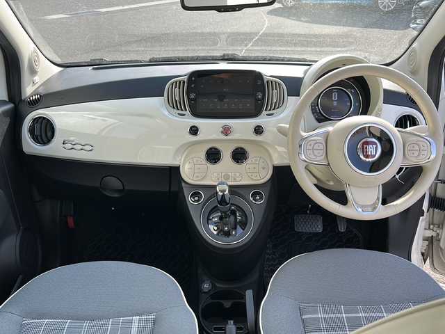 フィアット ５００ ツインエア ラウンジ 香川県 2020(令2)年 3.7万km 白 純正ナビ（BT)/ガラスルーフ/コーナーセンサー/ハロゲンヘッドライト/ETC/ターボ