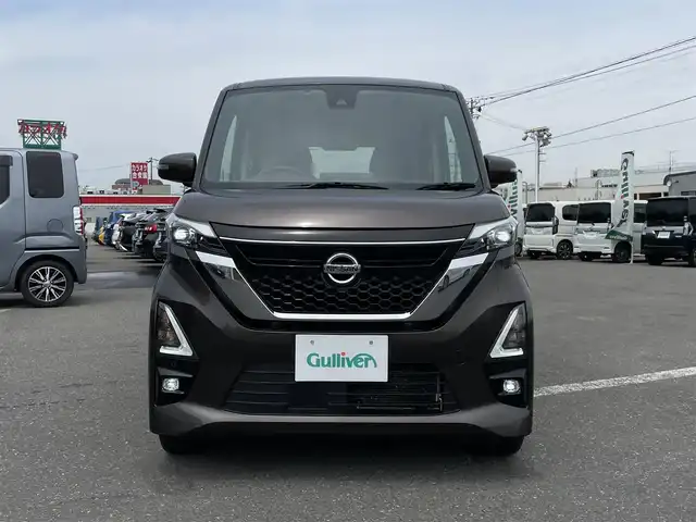 日産 ルークス HWS X プロパイロットED 青森県 2020(令2)年 8.3万km アッシュブラウンM ４WD/社外ナビ/フルセグTV/CD/DVD/BT/ETC/アラウンドビューモニター/プロパイロット/両側パワースライドドア/前席シートヒーター/純正フロアマット/プッシュスタート/スマートキー（スペア1本）/14インチ純正ホイール