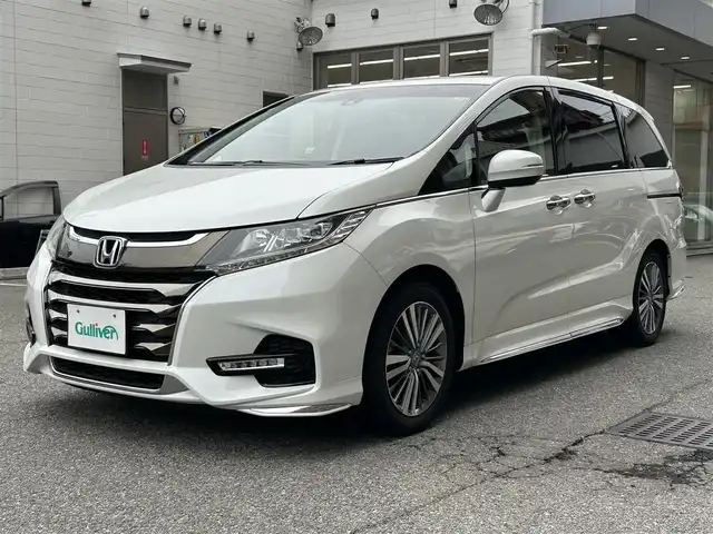 ホンダ オデッセイ G エアロ ホンダセンシング 大阪府 2018(平30)年 1.6万km プラチナホワイトパール ホンダセンシング/ワンオーナー/純正ナビ/・フルセグ・BT/バックカメラ/両側パワースライドドア/ETC2.0/USB端子/エコアシストシステム/ISOFIX取り付け装置/ホンダインターナビシステム/後席サンシェード付き/後席用クーラー/３列目シガーソケット付き