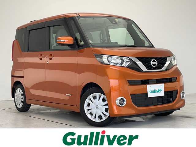 日産 ルークス X 愛知県 2020(令2)年 6.2万km プレミアムサンシャインオレンジ 衝突軽減システム/９型SDナビ/全方位カメラ/パワースライドドア/フルセグ/CD/DVD/Bluetooth/バックカメラ/コーナーセンサー/イージーオープン機能/ドライブレコーダー/ETC/ステアリングスイッチ/スマートキー/プッシュスタート