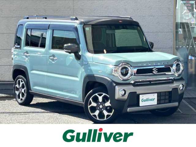 スズキ ハスラー Jスタイル 兵庫県 2022(令4)年 2.9万km オフブルーメタリック/ガンメタリック2トーンルーフ 純正9インチメモリナビ/　（AM/FM/CD/DVD/BT/USB)/フルセグTV/全方位カメラ/前後ドライブレコーダー/ステアリングリモコン/スズキセーフティーサポート/・デュアルカメラブレーキサポート/・後退時ブレーキサポート/・誤発信抑制機能/・車線逸脱警報機能/・標識認識機能/・先行車発進お知らせ機能/横滑り防止装置/アイドリングストップ/ビルドインETC/前席シートヒーター/レザー調シートカバー/純正フロアマット/ドアバイザー/ルーフレール/LEDヘッドライト/LEDフォグランプ/コーナーセンサー/純正15インチアルミホイール/取扱説明書