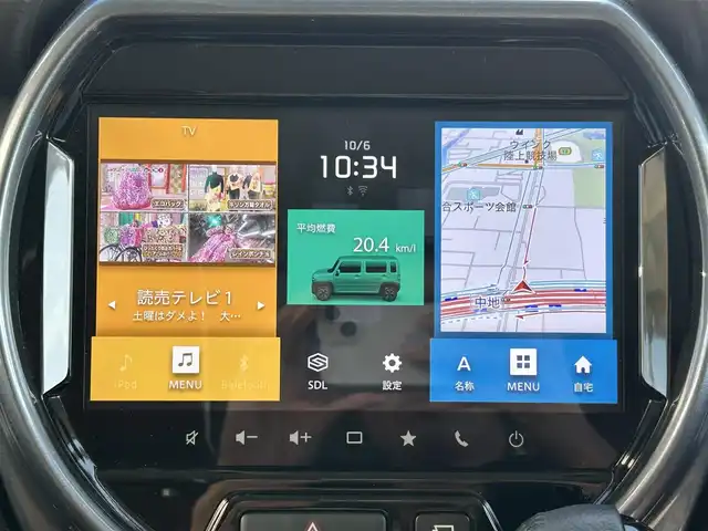 スズキ ハスラー Jスタイル 兵庫県 2022(令4)年 2.9万km オフブルーメタリック/ガンメタリック2トーンルーフ 純正9インチメモリナビ/　（AM/FM/CD/DVD/BT/USB)/フルセグTV/全方位カメラ/前後ドライブレコーダー/ステアリングリモコン/スズキセーフティーサポート/・デュアルカメラブレーキサポート/・後退時ブレーキサポート/・誤発信抑制機能/・車線逸脱警報機能/・標識認識機能/・先行車発進お知らせ機能/横滑り防止装置/アイドリングストップ/ビルドインETC/前席シートヒーター/レザー調シートカバー/純正フロアマット/ドアバイザー/ルーフレール/LEDヘッドライト/LEDフォグランプ/コーナーセンサー/純正15インチアルミホイール/取扱説明書