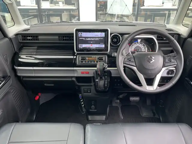 スズキ スペーシア カスタム HYBRID XS ターボ 千葉県 2020(令2)年 3.4万km ピュアホワイトP 純正8インチナビ/(フルセグTV/BT/CD/DVD/FM/AM)/全周囲カメラ/前後ドライブレコーダー/ヘッドアップディスプレイ/衝突被害軽減システム/車線逸脱警報/レーダークルーズコントロール/パドルシフト/シートカバー/両側パワースライドドア/横滑り防止装置/ビルトインETC/アイドリングストップ/LEDヘッドライト/フォグランプ/オートライト/ウィンカーミラー/電動格納ミラー/社外15インチAW/シートヒーター/車高調/プッシュスタート/スマートキー/フロアマット/スペアキー/取扱説明書/保証書