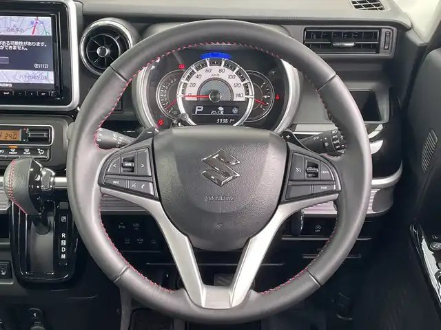 スズキ スペーシア カスタム HYBRID XS ターボ 千葉県 2020(令2)年 3.4万km ピュアホワイトP 純正8インチナビ/(フルセグTV/BT/CD/DVD/FM/AM)/全周囲カメラ/前後ドライブレコーダー/ヘッドアップディスプレイ/衝突被害軽減システム/車線逸脱警報/レーダークルーズコントロール/パドルシフト/シートカバー/両側パワースライドドア/横滑り防止装置/ビルトインETC/アイドリングストップ/LEDヘッドライト/フォグランプ/オートライト/ウィンカーミラー/電動格納ミラー/社外15インチAW/シートヒーター/車高調/プッシュスタート/スマートキー/フロアマット/スペアキー/取扱説明書/保証書