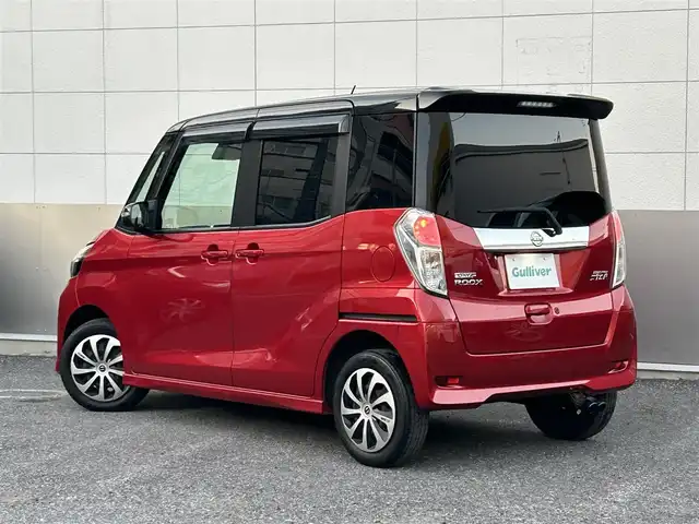 日産 デイズ ルークス ハイウェイスター Gターボ 東京都 2018(平30)年 8.4万km スパークリングレッド/ブラック 純正ナビ/　フルセグTV/DVD/CD/Bluetooth/アラウンドビューモニター/両側パワースライドドア/エマージェンシーブレーキ/踏み間違い防止アシスト/LEDヘッドライト/フォグランプ/オートライト/ハイビームアシスト/アイドリングストップ/電動オート格納ミラー/ウインカーミラー/革巻きステアリングホイール/ステアリングスイッチ/プッシュスタート/スマートキー/Ｄ席シートヒーター/オーバーヘッドコンソール/ナノイー付リアシーリングファン/サンシェード後席/サイドシルスポイラー/リアスポイラー/社外マフラー/純正フロアマット/ドアバイザー