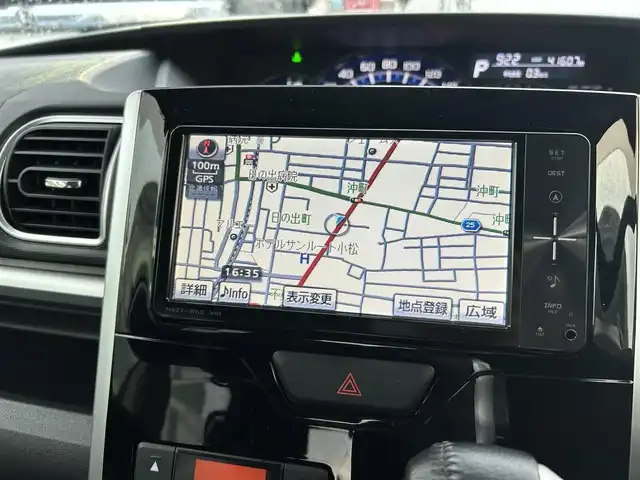 ダイハツ タント カスタム RS スマートセレ SA 石川県 2014(平26)年 4.2万km パールホワイトⅢ ４WD/社外SDナビ/（CD/DVD/フルセグ/Bluetooth/SD/AUX）/両側パワースライドドア/横滑り防止システム/フォグランプ/オートマチックハイビーム/スマートキー/スペアキー