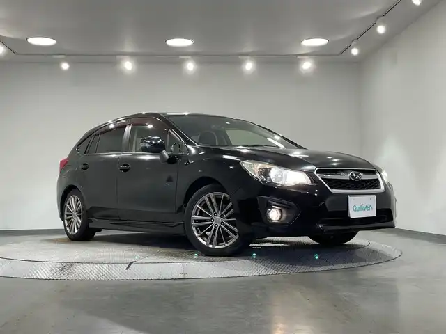 スバル インプレッサ スポーツ 2．0i－S 愛知県 2012(平24)年 11.6万km オブシディアンブラックパール カロツツェリアSDナビ/（Bluetooth/フルセグTV/SD/FM/AM/CD・DVD再生）/ビルトインETC/オートクルーズコントール/D席パワーシート/ハーフレザーシート/パドルシフト/横滑り防止/純正フロアマット/純正アルミホイール/フォグランプ/ドアバイザー/取扱説明書