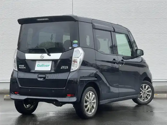 日産 デイズ ルークス ハイウェイスターX Gパッケージ 秋田県 2018(平30)年 2.5万km ブラック ４WD/純正ナビ/全方位カメラ/アラウンドビューモニター/衝突軽減システム/LEDヘッドライト/両側パワスラ/フルセグ/アイドリングストップ/レーンキープアシスト/オートマチックハイビーム/プッシュスタート/コーナーセンサー/D席シートヒーター/ステアリングスイッチ/ドライブレコーダー/ETC/純正フロアマット/純正ドアバイザー/オートライト/オートエアコン/パワーステアリング/パワーウィンドウ/横滑り防止/電動格納ウィンカーミラー