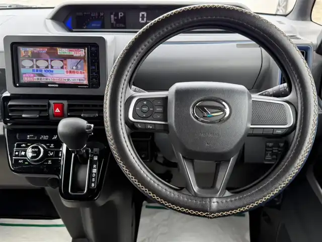 ダイハツ タント カスタム X セレクション 島根県 2020(令2)年 3.1万km レーザーブルークリスタルシャイン ワンオーナー/ケンウッドナビ(BT/CD/DVD)/フルセグTV/パワースライドドア(両側)/バックカメラ/ビルトインETC/ドライブレコーダー/コーナーセンサー/スマートアシスト/・衝突回避支援ブレーキ機能/・衝突警報機能/・車線逸脱警報機能/・車線逸脱抑制制御機能/・ブレーキ制御付誤発進抑制機能/・先行車発進お知らせ機能/・アダプティブドライビングビーム/・進入禁止標識認識機能/LEDヘッドランプ/ステアリングスイッチ/ハンドルカバー付/合皮/ファブリックコンビシート/前席シートヒーター/純正14インチアルミホイール/キーフリーシステム/プッシュボタンスタート/禁煙車