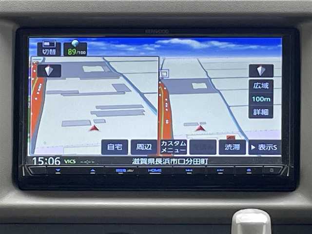 スズキ エブリイ PA 滋賀県 2013(平25)年 8.9万km シルキーシルバーメタリック ガソリン/2WD/AT/7インチナビ　MVD-308BT/(FM/AM/CD/ワンセグ/Bluetooth)/ETC/スタッドレスタイヤ積み込み/マニュアルAC/パワーステアリング/パワーウインドウ/ステアリングカバー付き/純正フロアマット/純正ドアバイザー