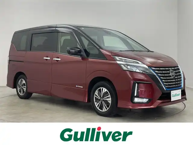 日産 セレナ e－パワー ハイウェイスター V 埼玉県 2020(令2)年 5.4万km マルーンレッド 2トーン プロパイロット　純正１０インチナビ　アラウンドビューモニター　両側パワースライドドア　パーキングアシスト　ドライブレコーダー　ＢＳＩ　ＬＥＤライト　ビルトインＥＴＣ　地デジフルセグ　コーナーセンサー