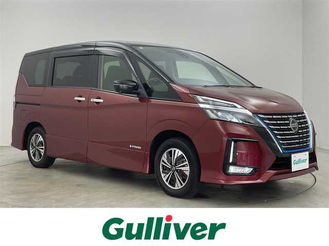 日産 セレナ e－パワー ハイウェイスター V 埼玉県 2020(令2)年 5.4万km マルーンレッド 2トーン プロパイロット　純正１０インチナビ　アラウンドビューモニター　両側パワースライドドア　パーキングアシスト　ドライブレコーダー　ＢＳＩ　ＬＥＤライト　ビルトインＥＴＣ　地デジフルセグ　コーナーセンサー
