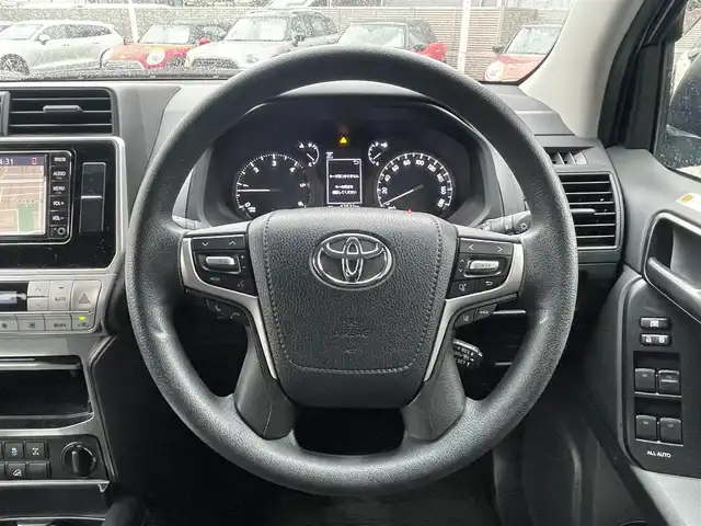 トヨタ ランドクルーザー プラド TX 道央・札幌 2021(令3)年 4.3万km ブラック ワンオーナー/純正ナビ/（BT/TV/AM/FM/SD）/アダプティブクルーズコントロール/バックカメラ/トヨタセーフティセンス/コーナーセンサー/ETC/純正17インチアルミ/スマートキー/プッシュスタート