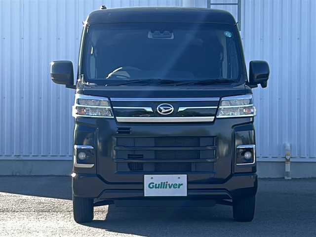 ダイハツ アトレー バン X 愛媛県 2022(令4)年 3.7万km ブラックマイカメタリック 純正ナビ/Bluetooth/CD/DVD/フルセグ/バックカメラ/ETC/純正フロアマット/両側スライドドア/コーナーセンサー/オートライト/LEDヘッドライト/スマートキー/プッシュスタート/スペアキー/アイドリングストップ/保証書/取扱説明書