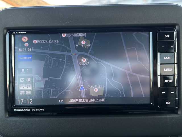 スズキ ラパン ＬＣ L 山梨県 2023(令5)年 0.4万km フォーンベージュM 社外ナビ/地デジTV/社外CD/DVD/Bluetooth/レーダーブレーキサポート/レーンキープアシスト/シートヒーター/オートライト/コーナーセンサー/LEDヘッドライト/コーナーセンサー/スマートキー/スペアキー