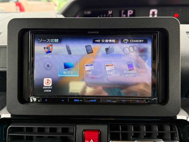 ダイハツ タント カスタム X スタイルセレクション 香川県 2021(令3)年 1.3万km ファイアークォーツレッドM 〇社外ナビ/〇フルセグTV/〇パワースライドドア（両側）/〇バックカメラ/〇ビルトインETC/〇ドライブレコーダー/〇アイドリングストップ/〇スマートアシスト/〇LEDヘッドランプ/〇フォグランプ/〇オートライト/〇純正14インチアルミ/〇オートエアコン/〇合皮/ファブリックコンビシート/〇シートヒーター/〇USBソケット/〇キーフリーシステム/〇禁煙車