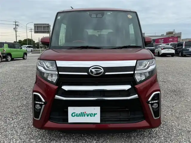 ダイハツ タント カスタム X スタイルセレクション 香川県 2021(令3)年 1.3万km ファイアークォーツレッドM 〇社外ナビ/〇フルセグTV/〇パワースライドドア（両側）/〇バックカメラ/〇ビルトインETC/〇ドライブレコーダー/〇アイドリングストップ/〇スマートアシスト/〇LEDヘッドランプ/〇フォグランプ/〇オートライト/〇純正14インチアルミ/〇オートエアコン/〇合皮/ファブリックコンビシート/〇シートヒーター/〇USBソケット/〇キーフリーシステム/〇禁煙車