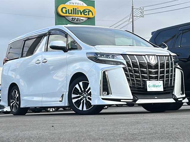 トヨタ アルファード S Cパッケージ 山口県 2019(令1)年 7.2万km ホワイトパールクリスタルシャイン 社外１１型ナビ（FM/AM/フルセグTV）/Bluetooth/バックカメラ/12列目サンルーフ/TRDフルエアロ/前席シートヒーター＆ベンチレーション/ステアリングヒーター/12列目パワーシート/革シート/助手席＆後席オットマン/ドライブレコーダー（前）/両側パワースライドドア/電動リヤゲート/MTモード付AT/純正フロアマット/W＋サイドエアバック/カーテンエアバック/前後コーナーセンサー/LEDヘッドライト/ETC/トヨタセーフティーセンス/・プリクラッシュセーフティ/・レーントレーシングアシスト/・レーンコントロール/・アダプティブハイビームシステム/・オートマチックハイビーム/・ロードサインアシスト/・リヤクロストラフィックオートブレーキ/・インテリジェントクリアランスソナー/純正１８インチアルミホイール