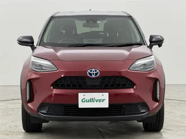 トヨタ ヤリスクロス ハイブリッド Z 福岡県 2021(令3)年 6.1万km ブラックマイカ/センシュアルレッドマイカ 純正DA／フルセグＴＶ　/バックカメラ　/ＥＴＣ　/レーダークルーズコントロール　/コーナーセンサー　/衝突軽減ブレーキ　/レーンキープ　/ＰＫＳＢ　/ハーフレザー　/シートヒーター　/パワーシート　/純正１８インチＡＷ