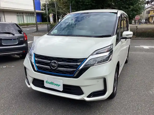 日産 セレナ e－パワー XV 神奈川県 2020(令2)年 2.1万km ブリリアントホワイトパール ワンオーナー/プロパイロット/純正ナビ、TV/アラウンドビューモニタ/フリップダウンモニタ/ETC/ドライブレコーダー/デジタルインナーミラー/リアヒートダクト/セーフティーパックB/両側パワースライドドア/USB電源ソケット